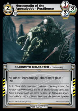Horsemajig of the Apocalypse - Pestilence - Second Edition