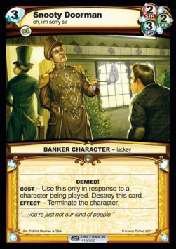 Snooty Doorman - Second Edition