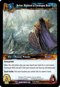 Bolvar, Highlord of Fordragon Hold - Class Starter Decks Fall 2011