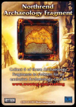 Northrend Archaeology Fragment - Crafting Material Cards