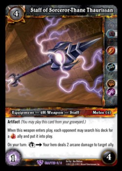 Staff of Sorceror-Thane Thaurissan - Crafting Rewards Promos