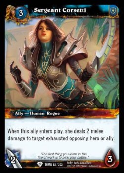 Sergeant Corsetti - Tomb of the Forgotten