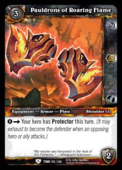 Pauldrons of Roaring Flame - Tomb of the Forgotten