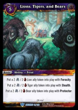 Lions, Tigers, and Bears - War of the Ancients