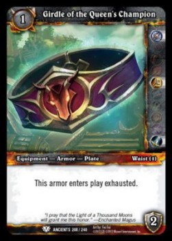 Girdle of the Queen's Champion - War of the Ancients