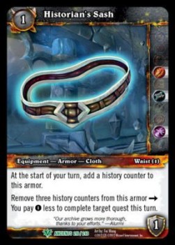 Historian's Sash - War of the Ancients