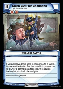 Stern But Fair Backhand - Holy Heist