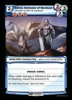 Adriel, Defender of Marduun - Seed Saga: The Descent of Gideon