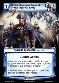Adriel, Supreme General of the Imperial Army - The Decade of Deckadence