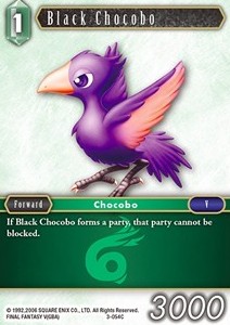 Black Chocobo (3-054) - Opus III