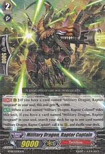 Military Dragon, Raptor Captain [G Format] - Blue Storm Armada