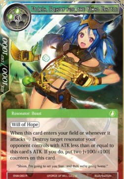 Pricia, Ready for the Final Battle (V.1 - Rare) - Echoes of the New World