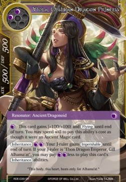 Viola, Obsidian Dragon Princess - Return of the Dragon Emperor
