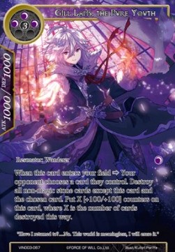 Gill Lapis, the Pure Youth (V.1 - Super Rare) - Vingolf Series: Ruler All Stars