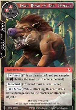 Mad Boar of Mt. Hoelle - Starter Deck: Blood of Dragons