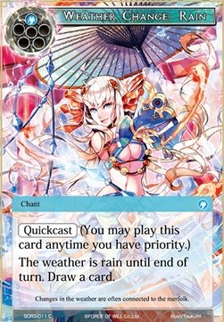 Weather Change: Rain - Starter Deck: Below the Waves