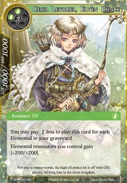 Cecil Letoliel, Elven Prince - Starter Deck: Elemental Surge