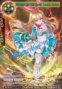Avatar of the Seven Lands, Alice - Ruler League Promos