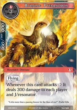 Burning Pteranodon - Advent of the Demon King