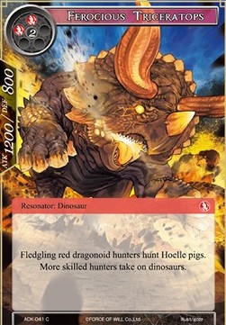 Ferocious Triceratops - Advent of the Demon King