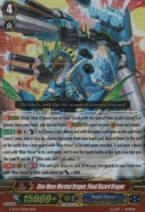 Blue Wave Marshal Dragon, Flood Hazard Dragon [G Format] (V.1 - Triple Rare) - Ultimate Stride