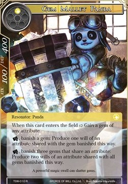 Gem Mallet Panda - The Time Spinning Witch