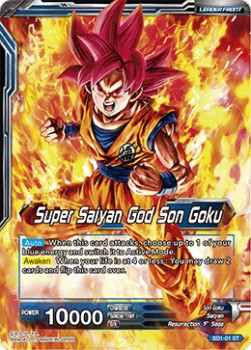 Super Saiyan God Son Goku // SSGSS Son Goku, The Soul Striker - Starter Deck: The Awakening