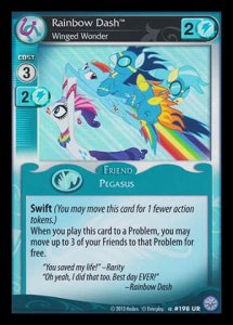 Rainbow Dash *Winged Wonder* (V.1 - Ultra Rare) - Premiere