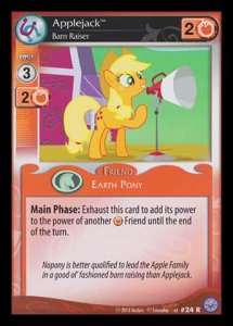 Applejack *Barn Raiser* (V.1 - Rare) - Premiere