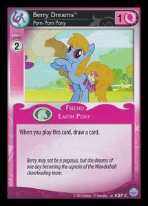 Berry Dreams *Pom-Pom Pony* (V.1 - Common) - Premiere