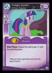 Twilight Sparkle *All-Team Organizer* (V.1 - Common) - Premiere