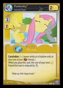 Fluttershy *Animal Team* (V.1 - Uncommon) - Premiere