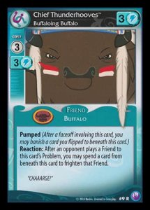 Chief Thunderhooves *Buffaloing Buffalo* (V.1 - Rare) - Canterlot Nights