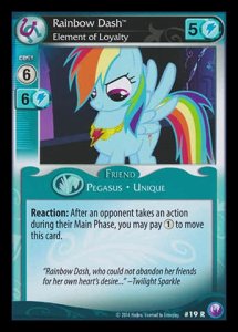 Rainbow Dash *Element of Loyalty* (V.1 - Rare) - Canterlot Nights