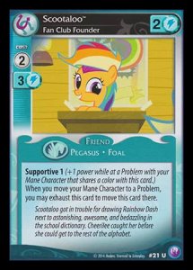 Scootaloo *Fan Club Founder* (V.1 - Uncommon) - Canterlot Nights