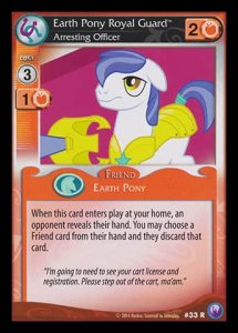 Earth Pony Royal Guard *Arresting Officer* - Canterlot Nights