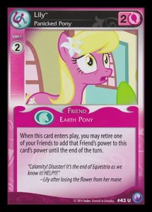 Lily *Panicked Pony* (V.1 - Uncommon) - Canterlot Nights