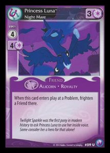 Princess Luna *Night Mare* (V.1 - Uncommon) - Canterlot Nights