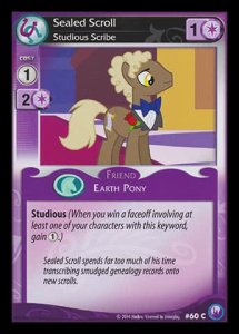 Sealed Scroll *Studious Scribe* - Canterlot Nights