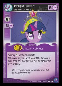 Twilight Sparkle *Element of Magic* (V.1 - Rare) - Canterlot Nights