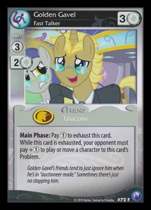 Golden Gavel *Fast Talker* - Canterlot Nights
