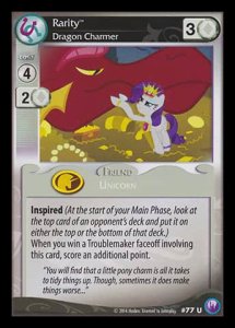 Rarity *Dragon Charmer* (V.1 - Uncommon) - Canterlot Nights