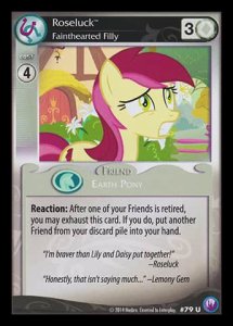Roseluck *Fainthearted Filly* (V.1 - Uncommon) - Canterlot Nights