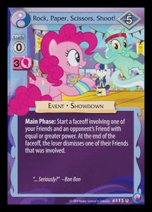 Rock, Paper, Scissors, Shoot! (V.1 - Uncommon) - Canterlot Nights