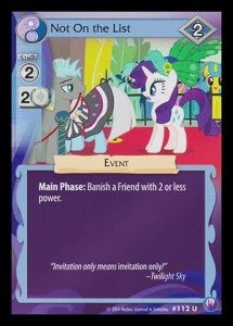Not On the List - Canterlot Nights