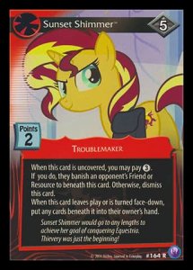 Sunset Shimmer (V.1 - Rare) - Canterlot Nights