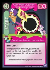 Cutie Mark Crusaders *Ponyville Flag Carriers* // Cutie Mark Crusaders *Ponyville Flag Carriers* (V.2 - Foil) - The Crystal Games