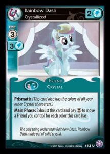 Rainbow Dash *Crystallized* (V.1 - Uncommon) - The Crystal Games