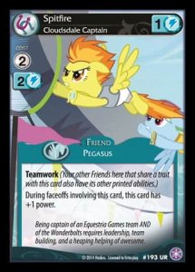 Spitfire *Cloudsdale Captain* - The Crystal Games