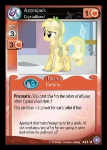 Applejack *Crystallized* (V.1 - Uncommon) - The Crystal Games